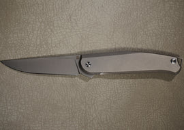 Cheburkov Knife Colibri XL Steel Elmax, Handle Gray Titanium