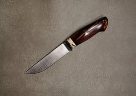 Knife Scout, S390, Handle Iron Wood, Mosaic Pins, Full Length 260 mm