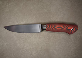 Biryukov Knife S390 Number 4, Handle G-10, S390 Chrome Plated Steel, HRC 67