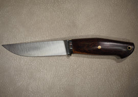 Kruchkov Knife Scout, Steel M390, Handle Iron Wood, Mosaic Pins, Full Length 255 mm, HRC 62