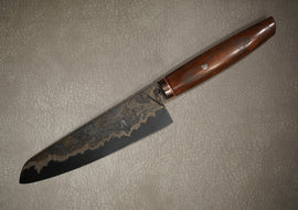 Vasilyev Kitchen Knife Set, Laminate Steel, Hidden Tang, Knife Block