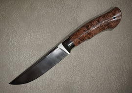 Biryukov Knife S90V Number 2, Handle Stabilized Karelian Birch
