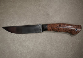 Biryukov Knife S90V Number 2, Handle Stabilized Karelian Birch