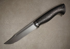 Cheburkov Knife Finnish-4, Steel M390, Bolster Titanium, Handle Carbon, Full Length 259 mm