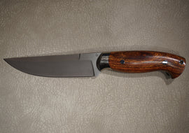 Cheburkov Knife Shark, Steel M390, Bolster Titanium, Handle Iron Wood, Full Length 250 mm