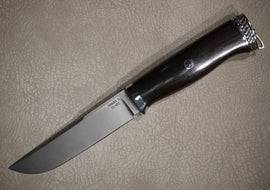 Knife Tiger, Steel Vanadis 10, Handle Stained Oak, Through Handle Technology