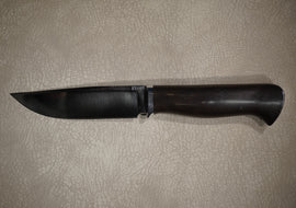 Knife Classic, Steel KH12MF, Handle Stained Hornbeam, Through Handle Installation