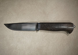 Knife Classic, Steel K110, Handle Stained Oak, Through Handle Installation