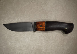 Uldanov Knife Hunter, Steel Elmax, Handle Hornbeam, Mosaic Pin