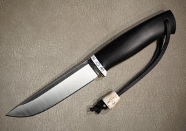 Sander Knife Barbus, Steel K110, Hornbeam Handle, Corian, Number 1402