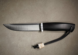Sander Knife Barbus, Steel K110, Hornbeam Handle, Corian, Number 1402