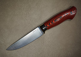 Biryukov Knife VANCRON 40 No 3 G-10 red 64-HRC Chrome Plated
