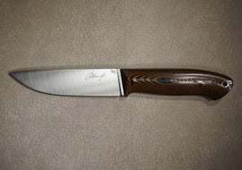 Kruchkov Knife Scout Steel Elmax Full Tang Handle Orange Black G10 Full Length 245 mm
