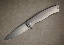 Cheburkov Knife Scout New, Steel M390, Handle Gray Stonewash Titanium