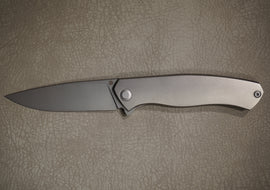 Cheburkov Knife Scout New, Steel M390, Handle Gray Stonewash Titanium