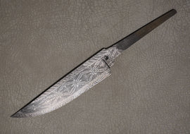 Matveev Blade Mosaic Damascus Size 135 x 28 x 4 mm  NOT SHARP