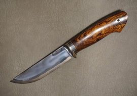 Biryukov Knife VANADIS-10 laminate Number 2, Handle Ironwood, HRC 63