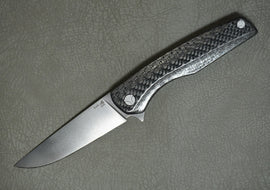 Biryukov Folding Knife S125V Number 10 3D carbon black