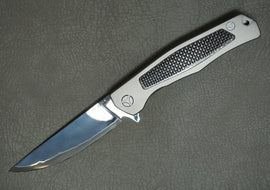 Biryukov Folding Knife Laminate S390 Number 4, HRC-67