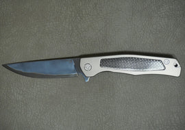 Biryukov Folding Knife Laminate S390 Number 4, HRC-67