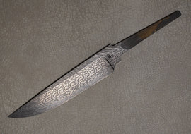 Matveev Blade Mosaic Damascus Size 150 x 28 x 4 mm  NOT SHARP