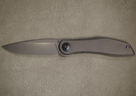 Cheburkov Knife Urbis XL Steel S90V, Handle Gray Titanium