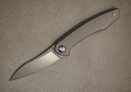 Cheburkov Knife Russian, Steel Elmax, Handle Gray Titanium