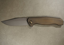 Cheburkov Knife Bear Limited, Steel M398, Handle Bronze Anodized Titanium
