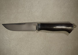 Knife Tiger, Steel N690, Handle Stained Hornbeam, Through Handle Installation